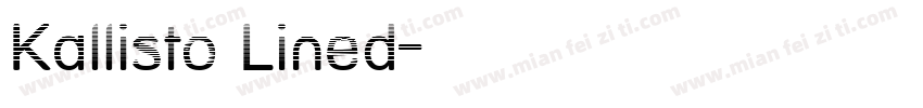 Kallisto Lined字体转换